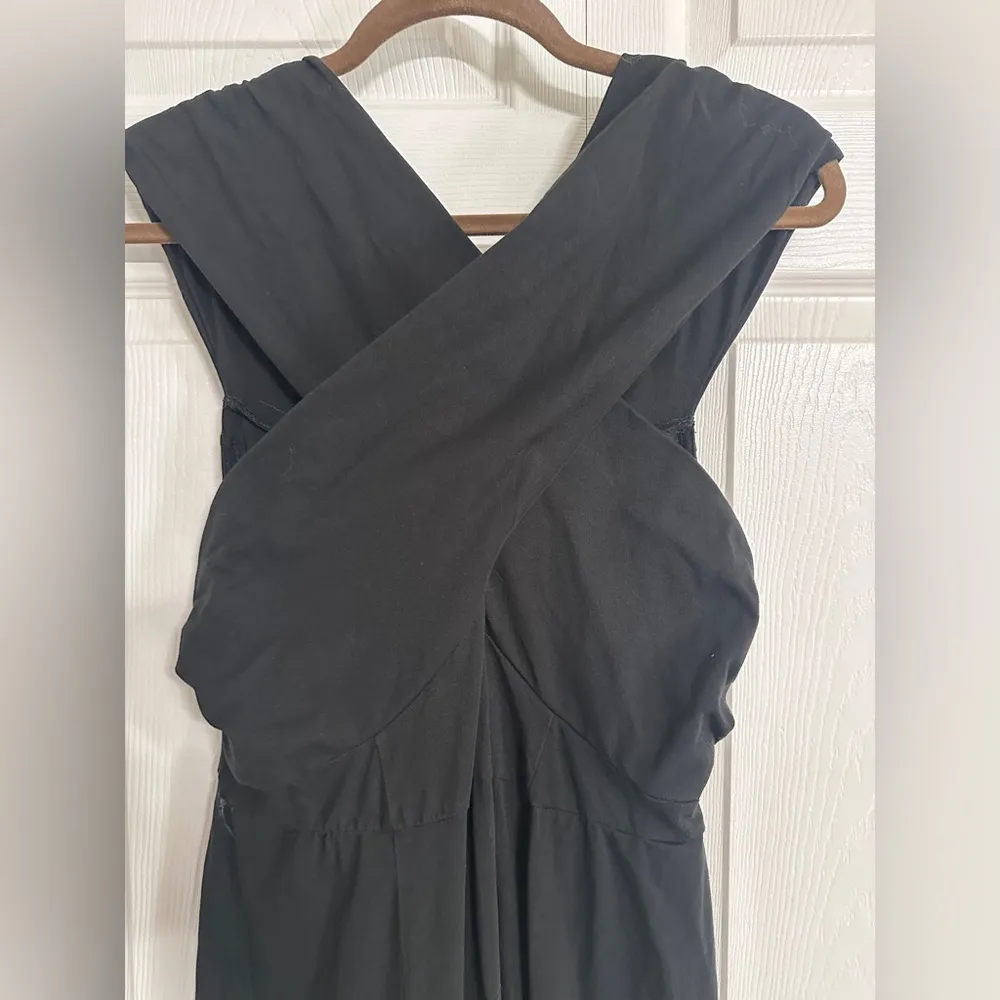 ASOS Black Maxi Wrap Top Dress size 12 - Image 2