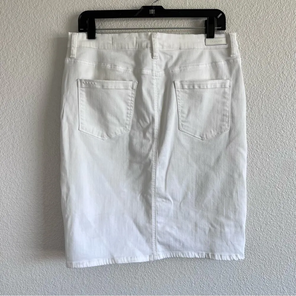 Blank NYC Pencil White Denim Skirt - Image 8