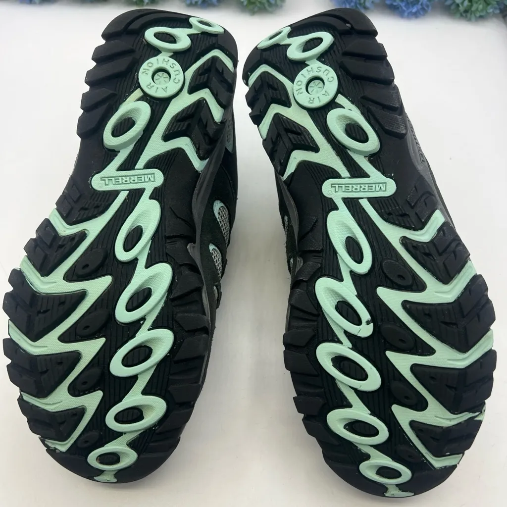 Merrell Ridgepass Womens Hiking Shoes Granite Eggshell Blue lace Up size 8.5 - Image 5