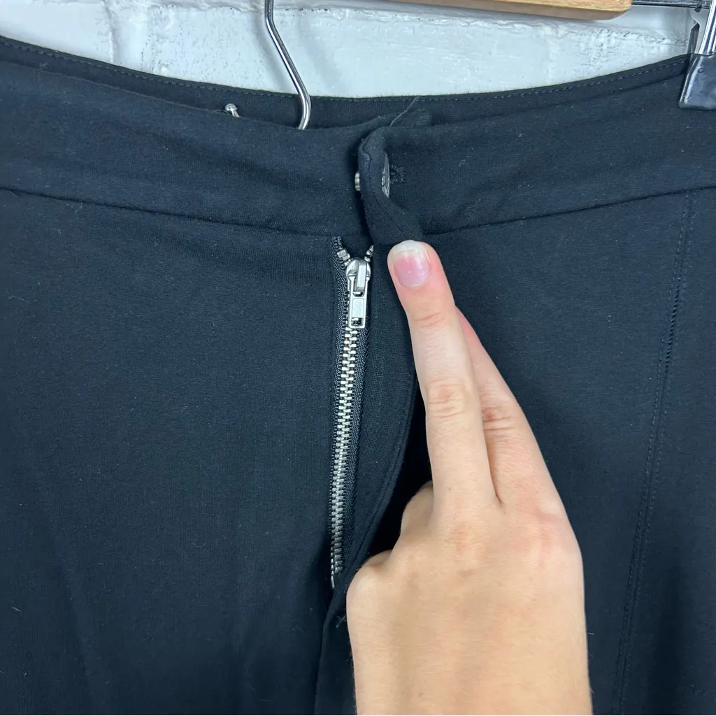 LYSSE Black Stretch Knit High Rise Straight Bootcut Leg Trouser Pants Size 1X - Image 5