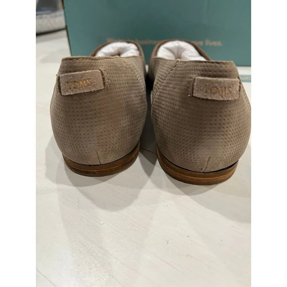 New in box! Toms Julie taupe grey suede size‎ 10 - Image 8