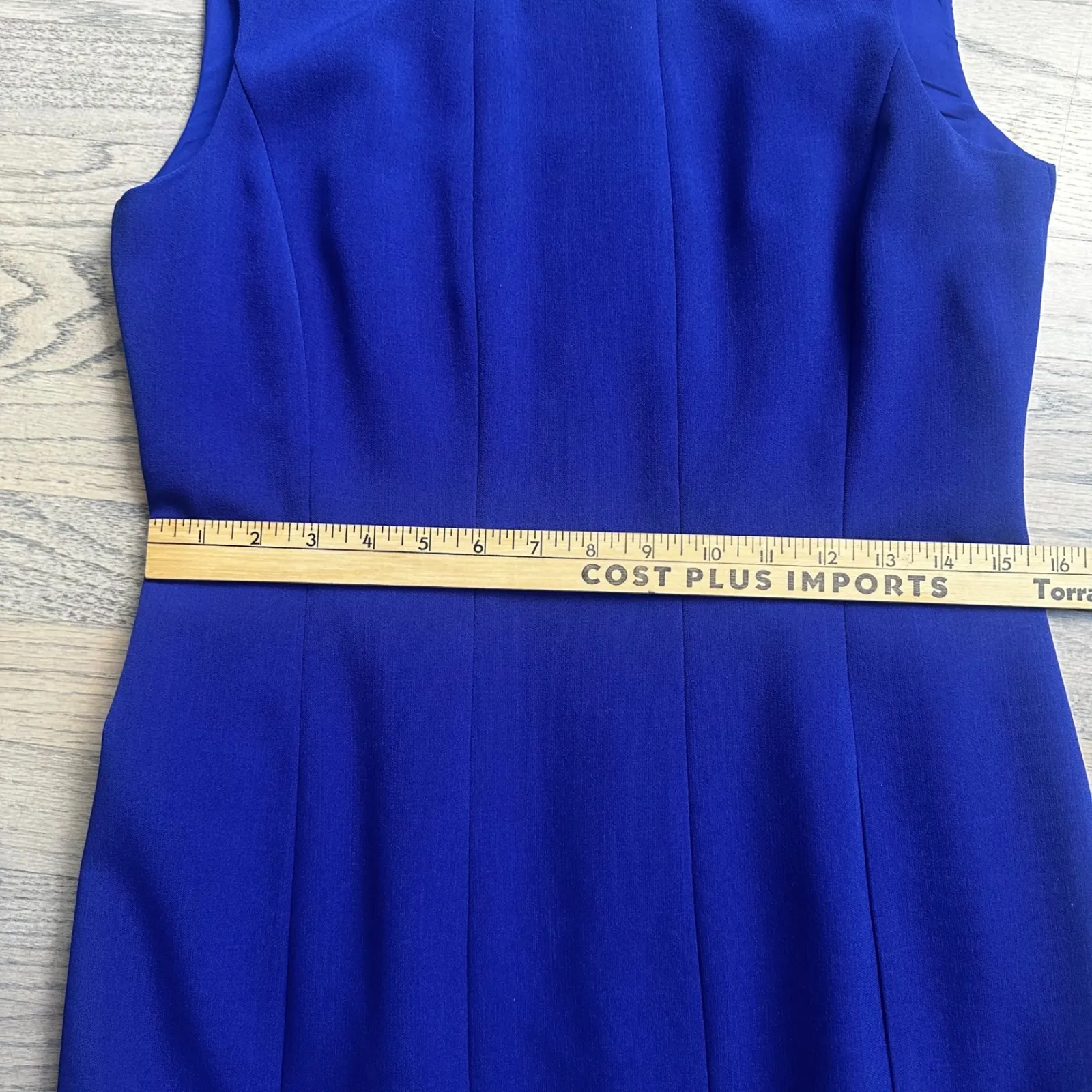 Kasper Cobalt Blue Sleeveless Sheath Dress Career Work Cocktail Size 4 - Image 5