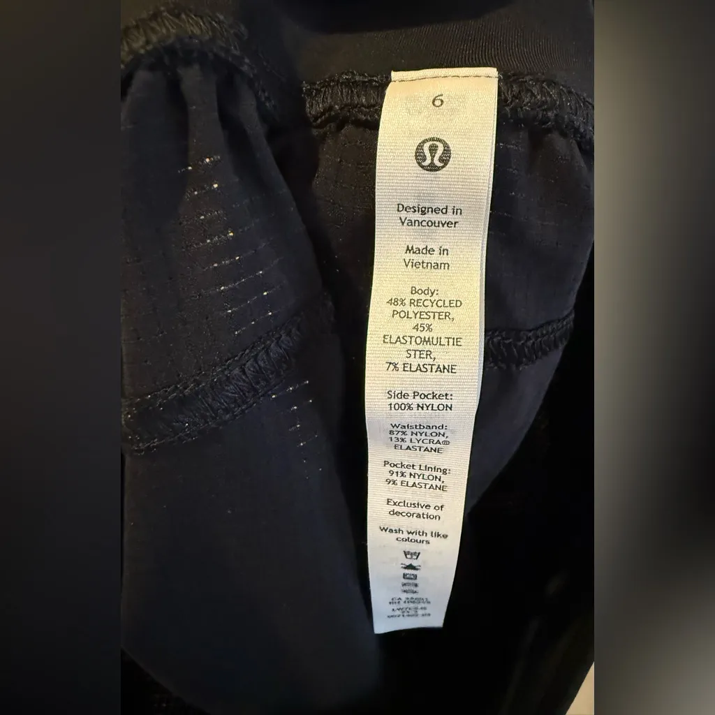 Lululemon WovenAir High-Rise Hiking Short 4” Black Size 6 NWT Retired Edition - Image 10