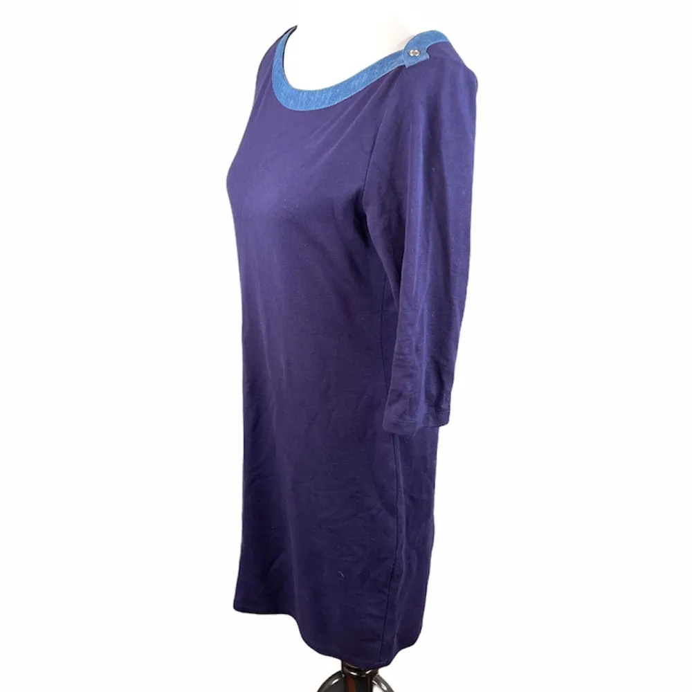 Tommy Hilfiger Sheath Dress Navy Blue Medium - Image 3