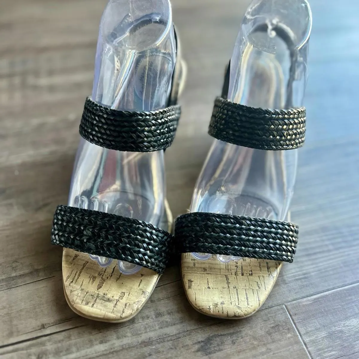 LifeStride Memory Foam Women’s Size 8 Wedges with Black Straps & Ankle Strap - Image 8