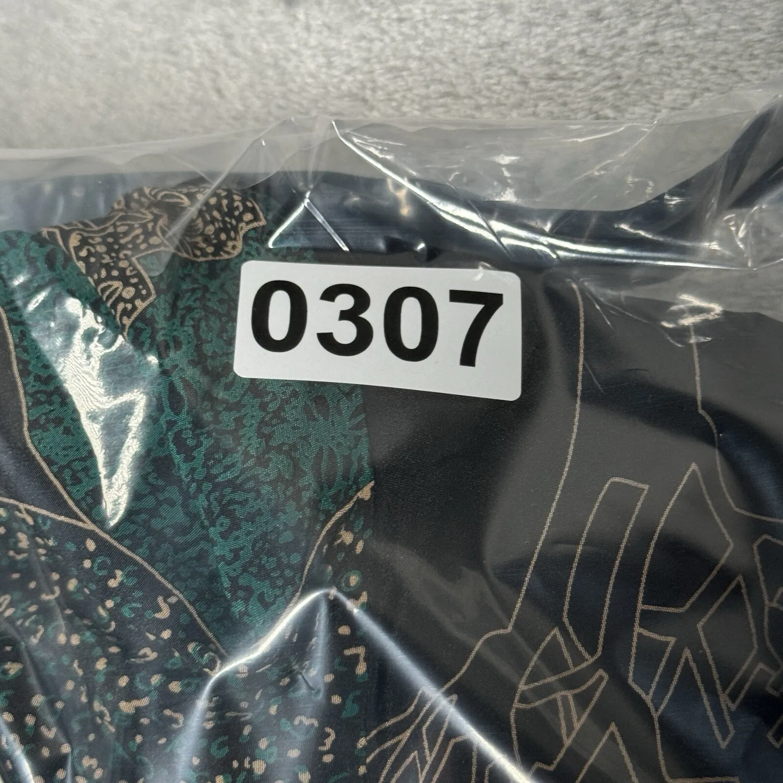 Anthropologie Maple Shirt Womens 4 Black Green Gold Cerlean Rising Wrap Top Silk - Image 9