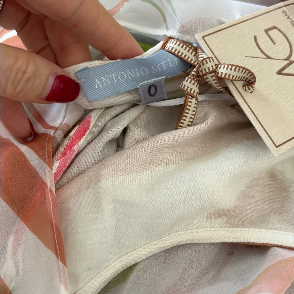 Antonio Melani M.G Style Mal Paint Streak Envelope Neckline Cap Sleeve Dress NWT - Image 8