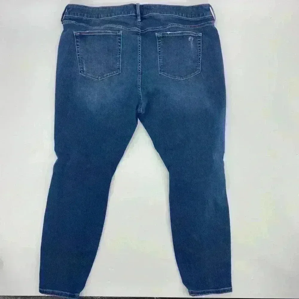 JCPenny BOUTIQUE Distressed Skinny Jeans Size‎ 18W Blue - Image 4