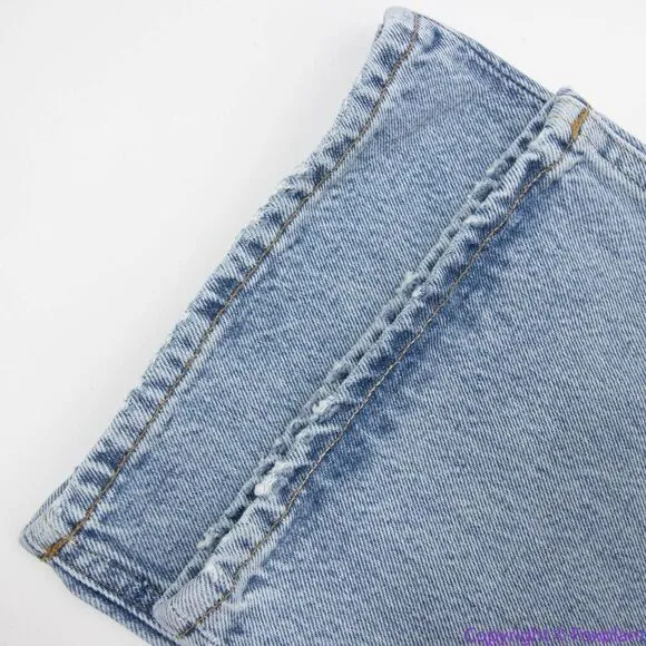 NEW‎ Agolde LANA MID RISE FULL LENGTH STRAIGHT IN FICTION, 32 - Image 13