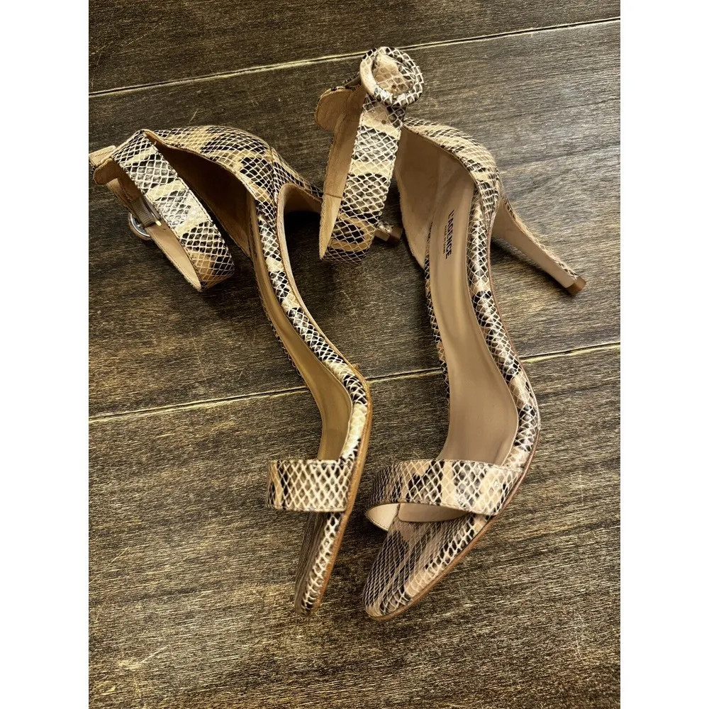 $495 NEW L'AGENCE REVOLVE SNAKESKIN EMBOSSED STILETTO HEELS EU 40‎ US 9.5 - Image 5