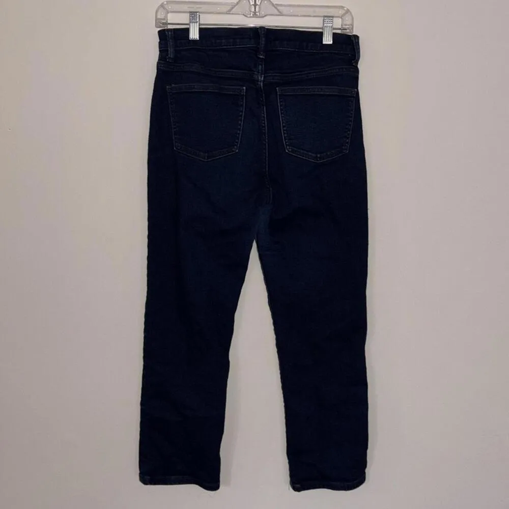 Uniqlo Jeans Heattech Cotton Blend Skinny Jeans Dark Wash Minimal Basic - Image 5