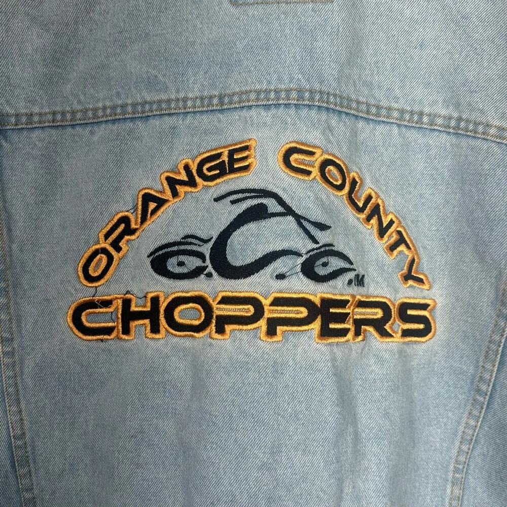 Orange County Choppers Denim Jacket Size Medium - Image 5