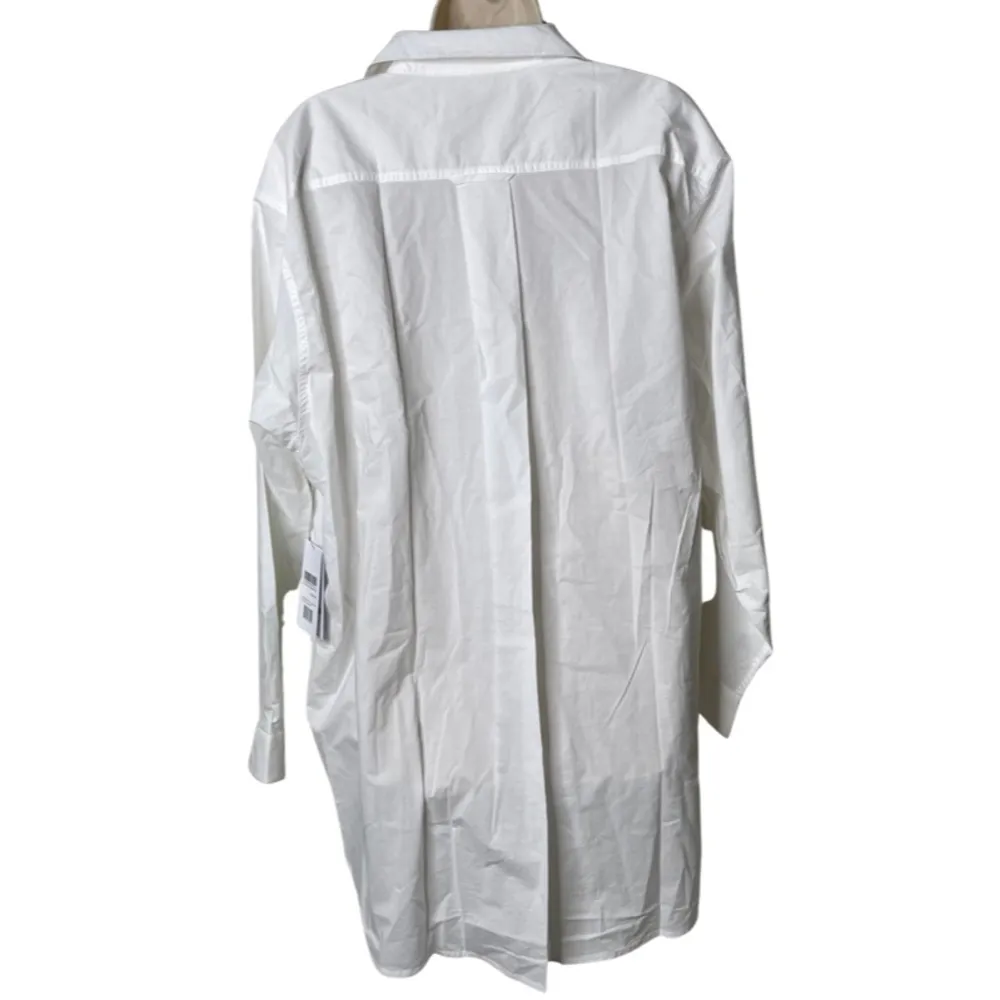 NWT Lunya Airy Cotton Sleep Shirt Dress in White sz L / XL - Image 7