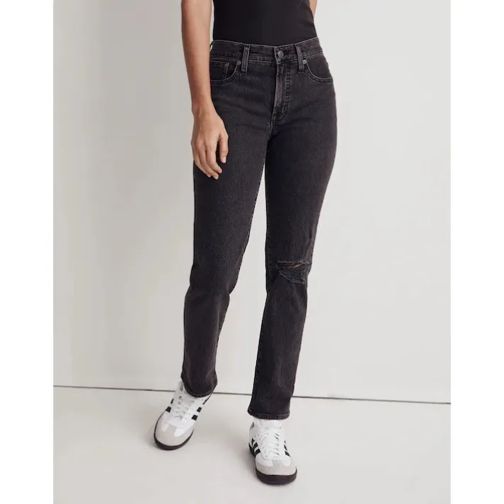 Madewell The Mid-Rise Perfect Vintage Straight Jean in Rosella Wash - Image 4