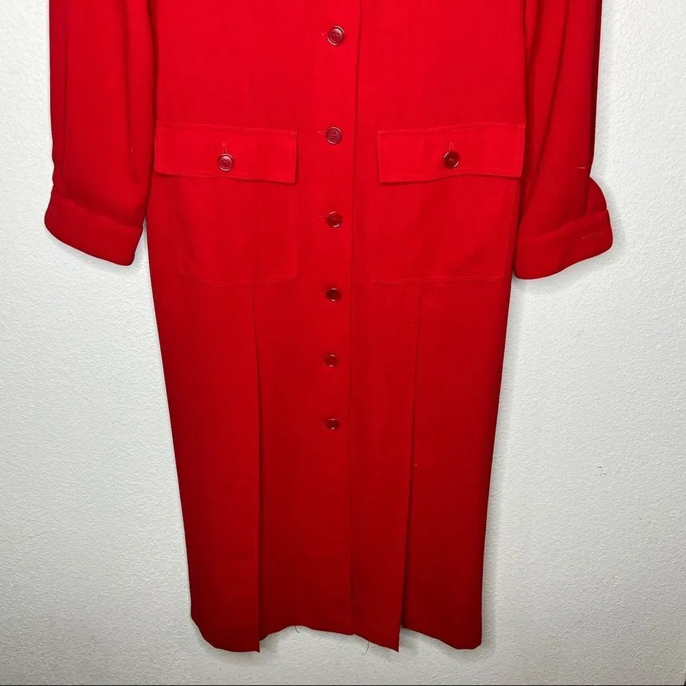 Vintage Cynthia Howie for‎ Maggie Boutique Red Dress Size 8 - Image 3