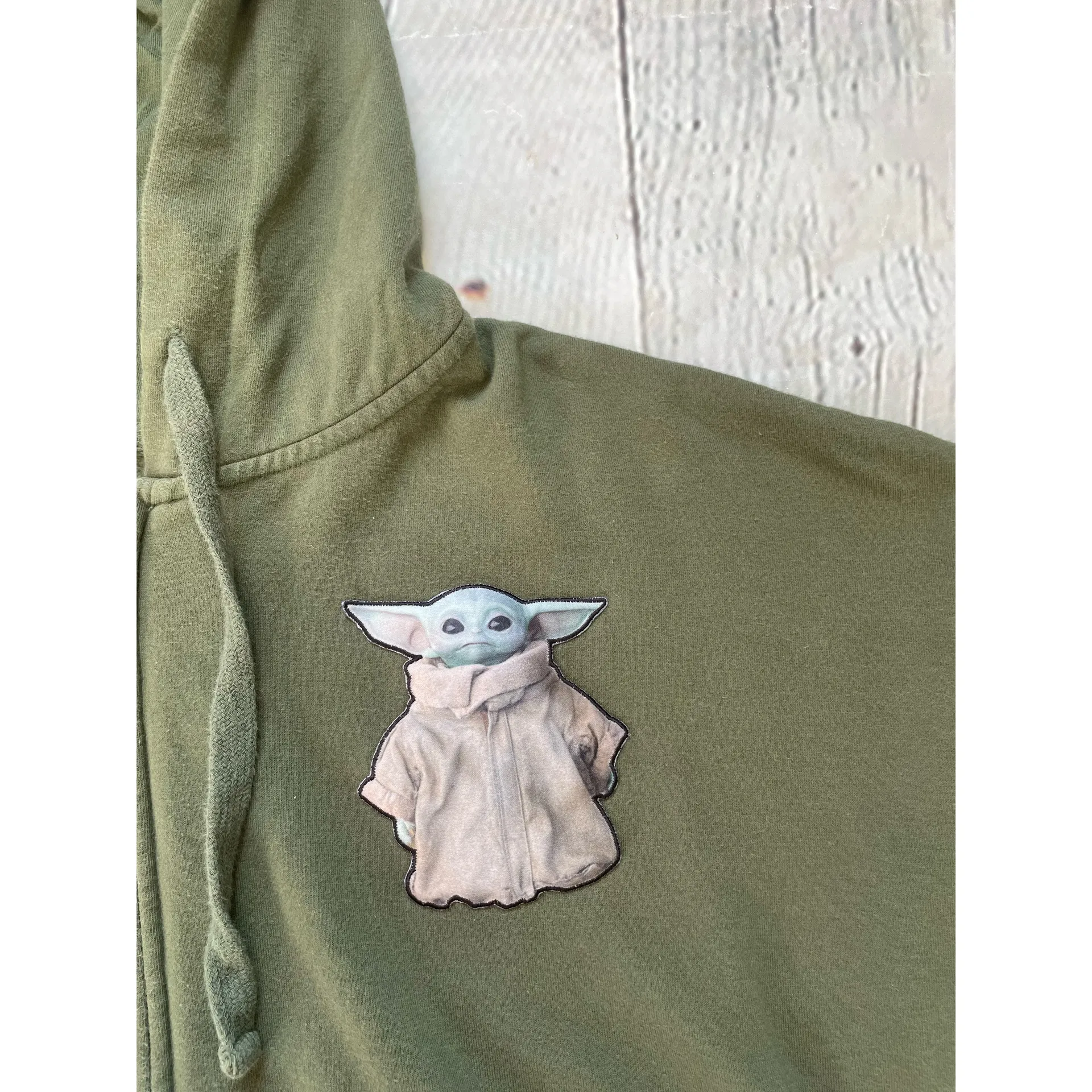 Green Baby Yoda Hooded Sweatshirt  - Image 12