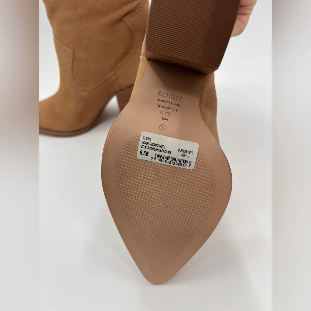 Schutz Tessie Suede Western Casual Boots - Image 8