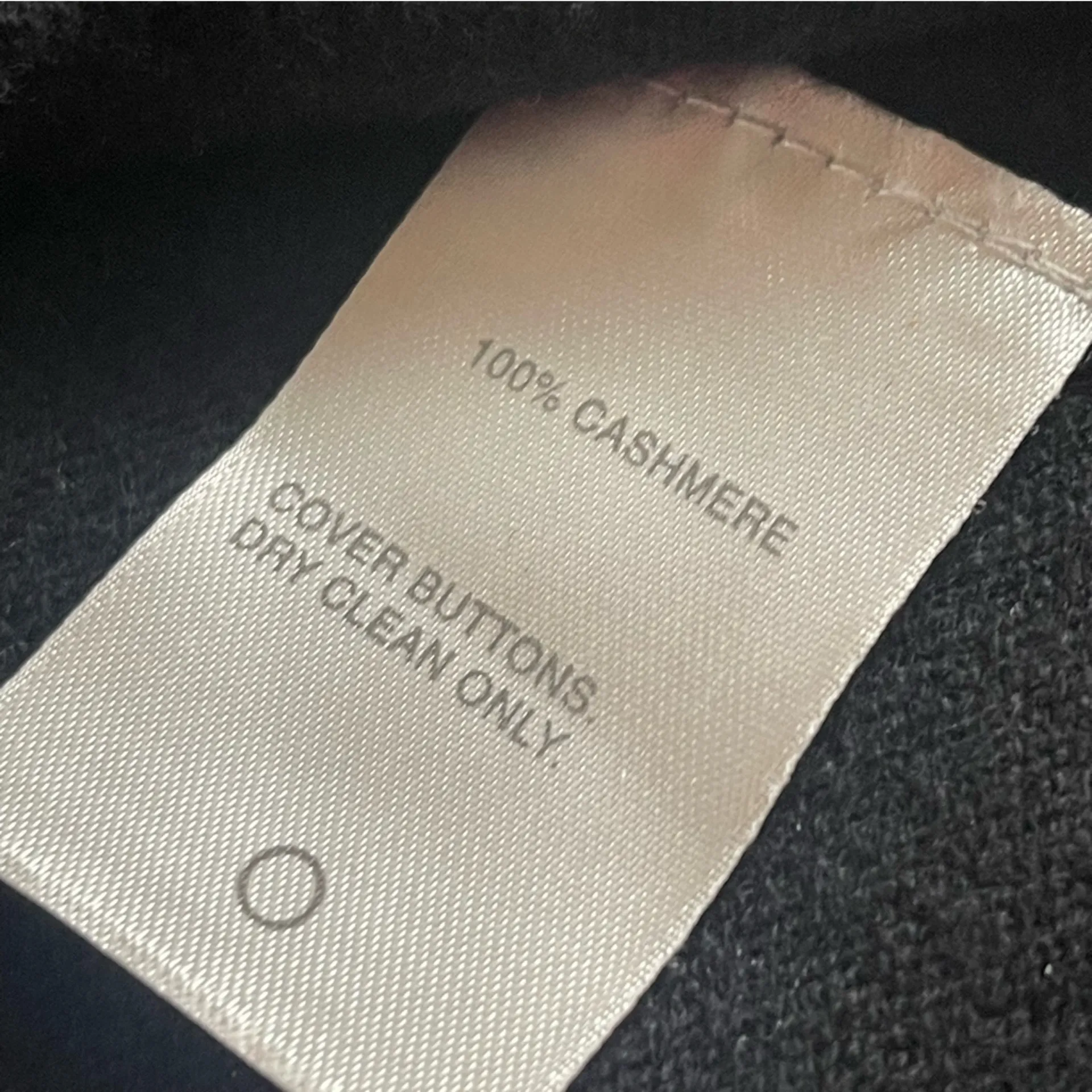 Vintage 90s Medium Cashmere Solid Black Cardigan Sweater Classic Capsule - Image 8