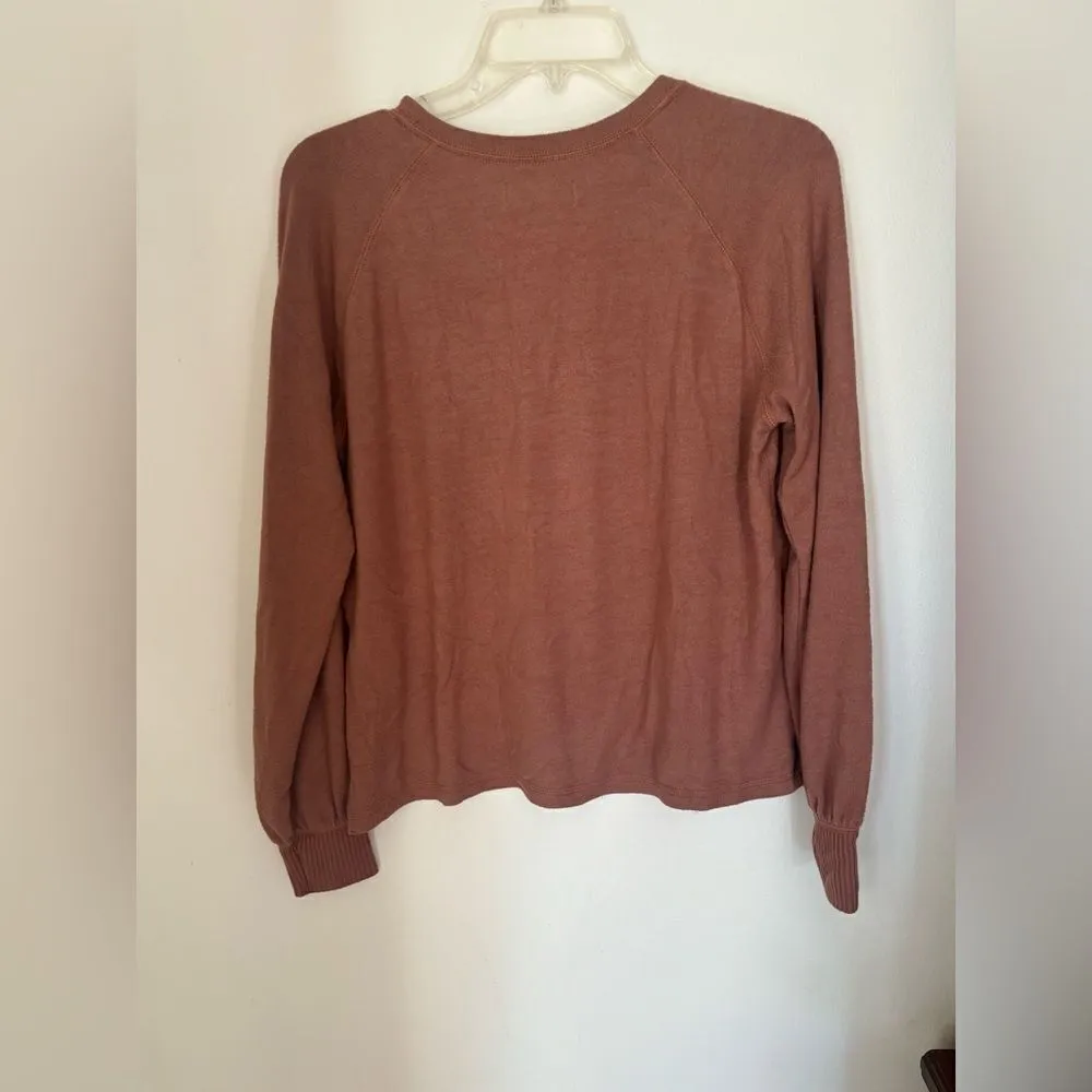 Abercrombie Soft & Cozy brushed fleece long sleeve top size small - Image 7