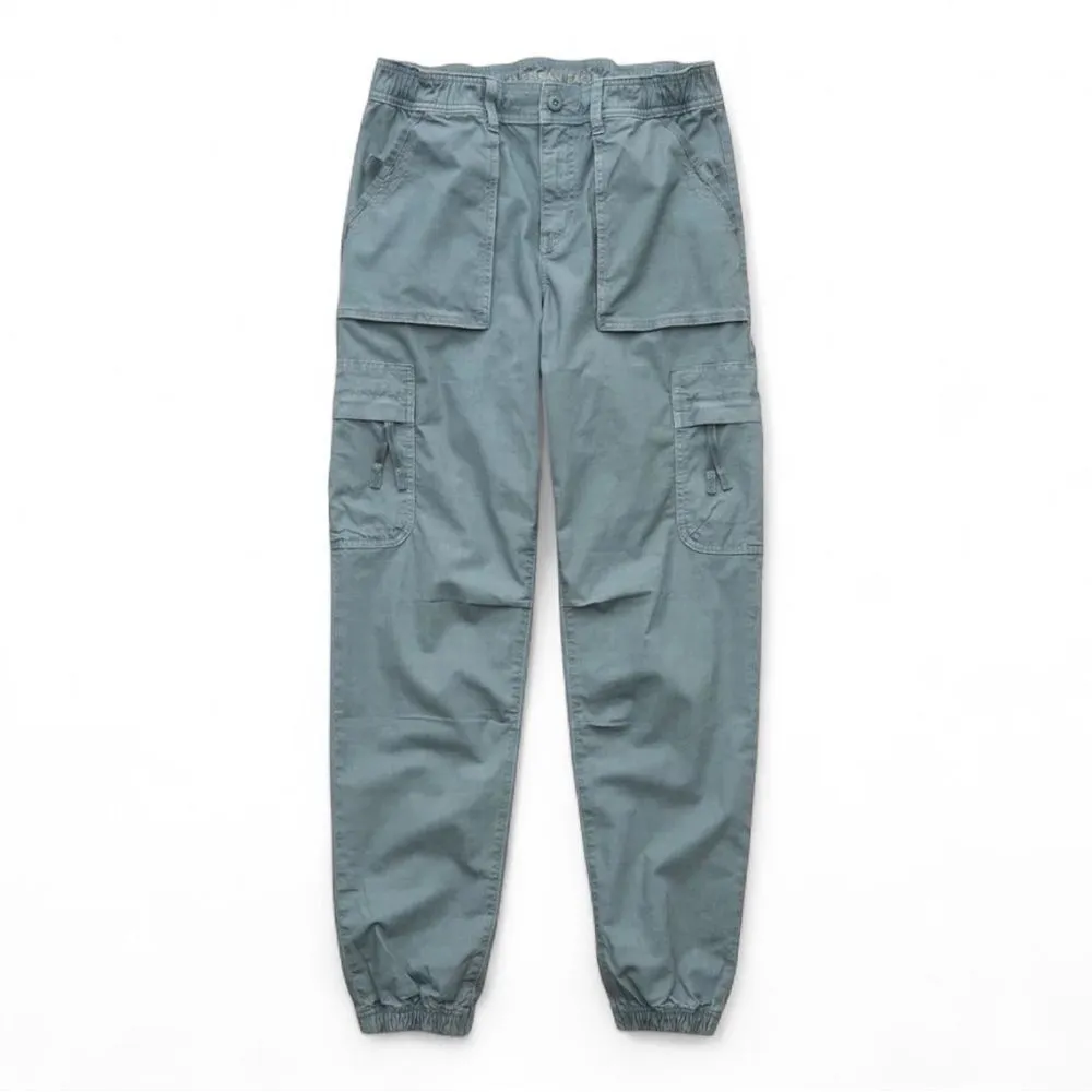 AE Snappy Stretch Baggy Cargo Utility Jogger in Turquoise Water Size 0 Short - Image 7