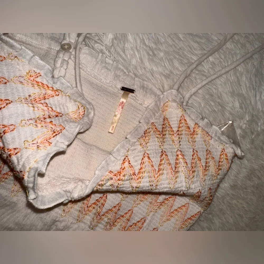 NWOT FREE PEOPLE sweet nothings midi dress in marshmallow white sz S - Image 4