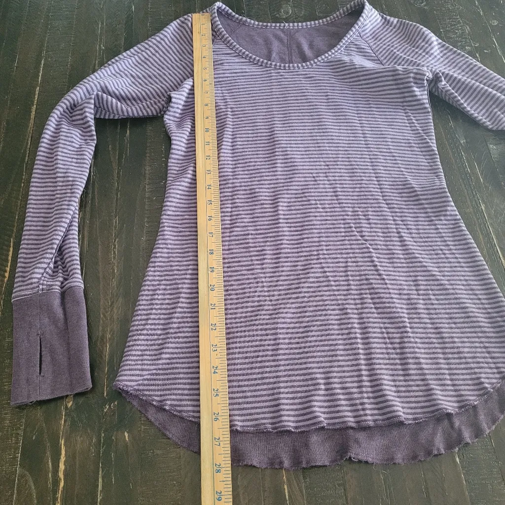 Lululemon Long Sleeve Classic Stripe Reversible Women's Size S - Image 7