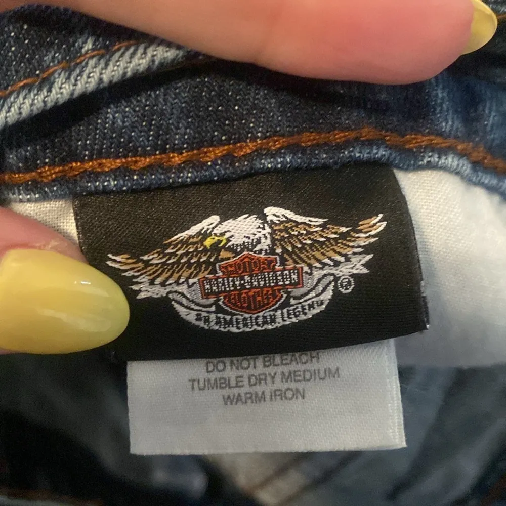 Vintage Women’s Harley Davidson Bootcut Jeans Blue Size 12 - Image 8