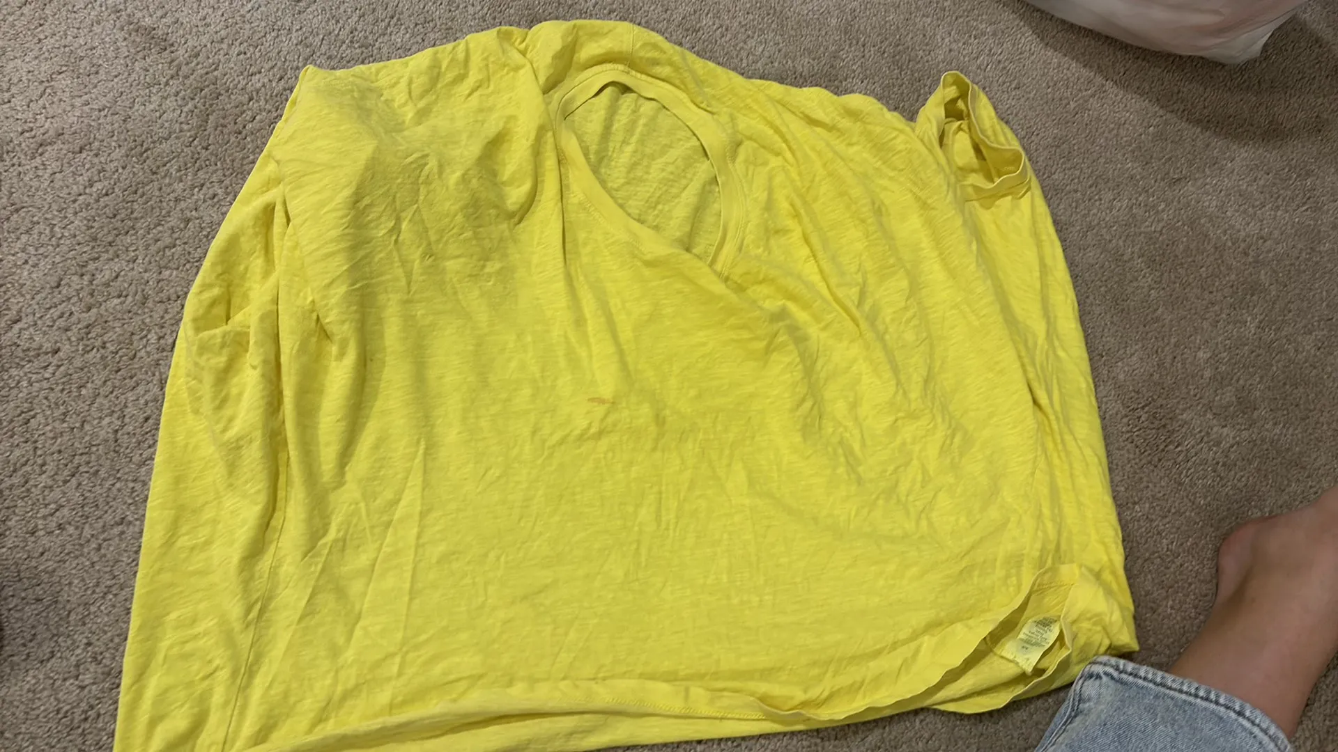 Yellow  Oversized Shirt - Image 3