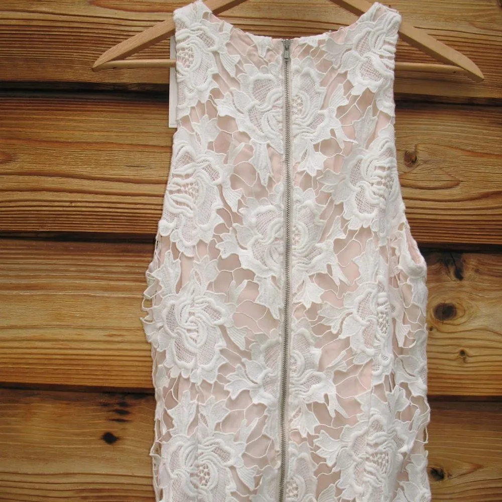 NWT Keepsake The Label I Will Wait Lace Dress White Size M - Image 7