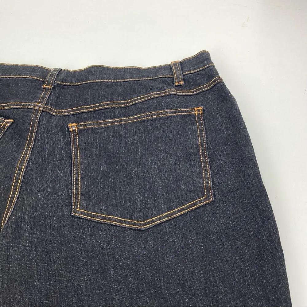 Women Within Bootcut Stretch Jean black with brown thread 14 WP Size 14P - Image 7