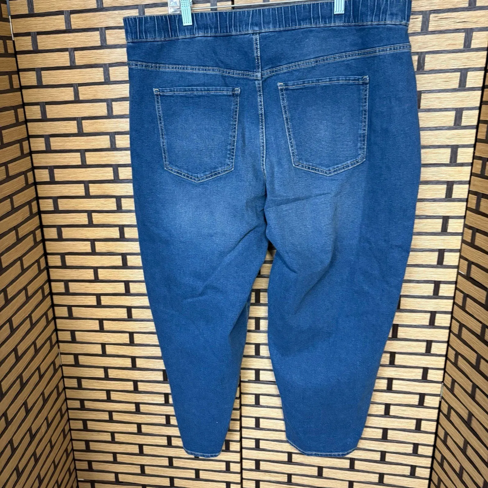 Terra & Sky Denim Pull On Jeans Size 1X Blue - Image 2
