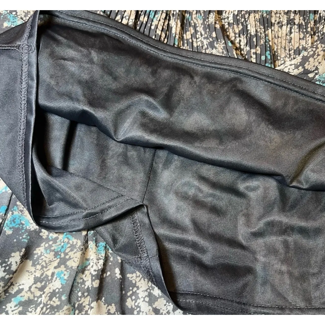 Old Navy Pleated Midi Skirt Womens Medium Multicolor Floral Boho Lined Flowy - Image 6