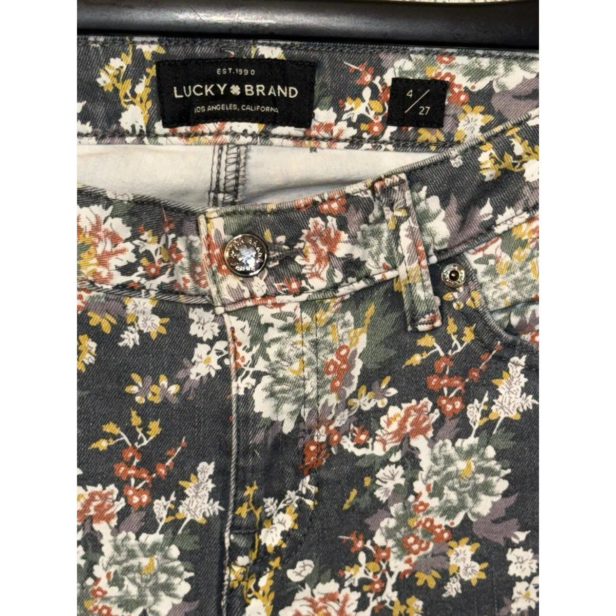 Lucky Brand Lolita Crop Floral Jeans, size 4/27 - Image 3