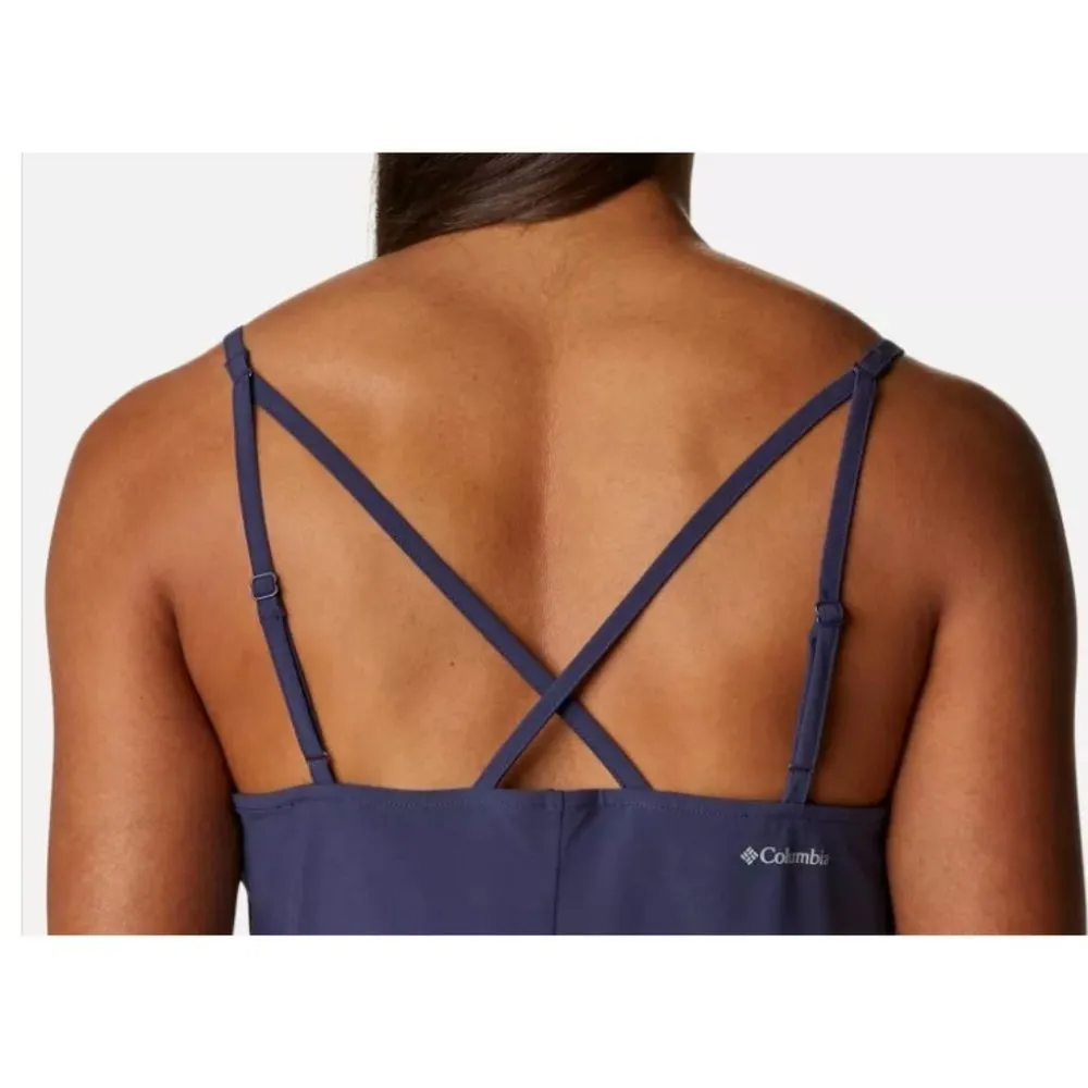 New Columbia M Pleasant Creek Tennis Dress Built In Bra Shorts Dark Blue  Medium - Image 2