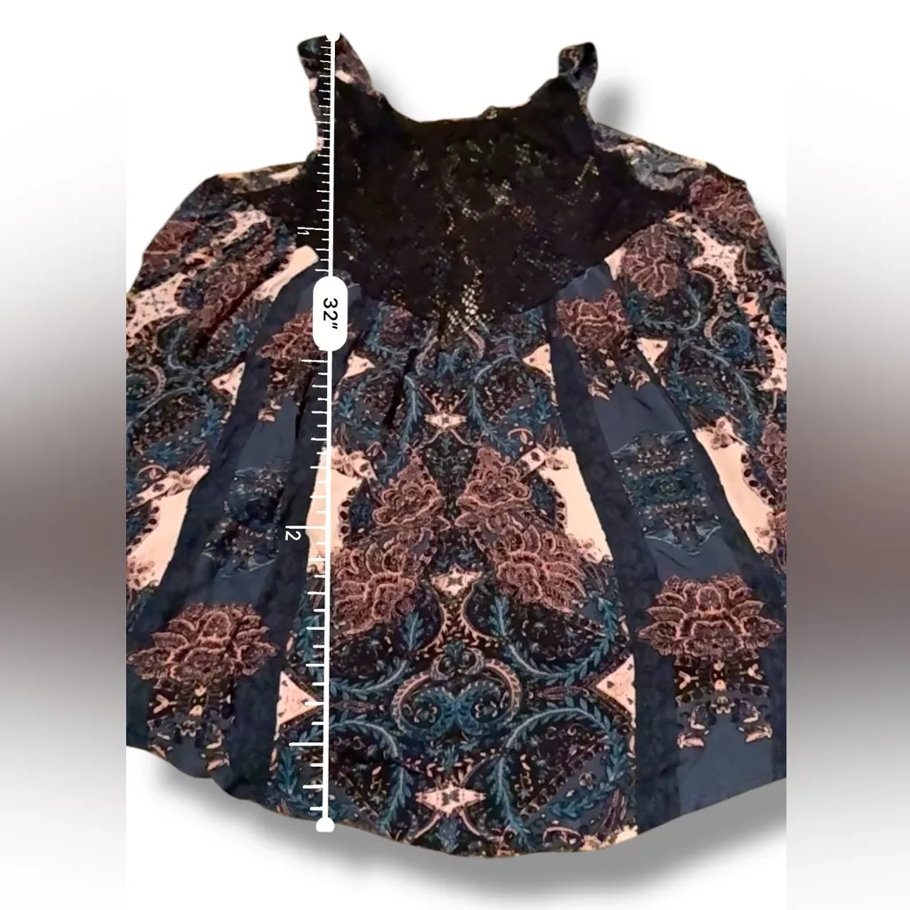 Free People‎ Intimately Count Me In Trapeze Sleeveless Tunic Top in Black Combo - Image 11