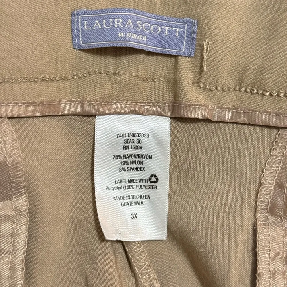 Laura Scott Khaki‎ dress up capris - Image 4