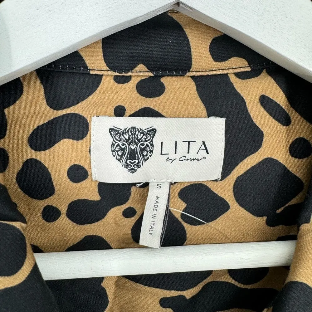 LITA by Ciara X Revolve Born Free Jumpsuit In Printed‎ Organic Cotton Sz S NWOT - Image 8