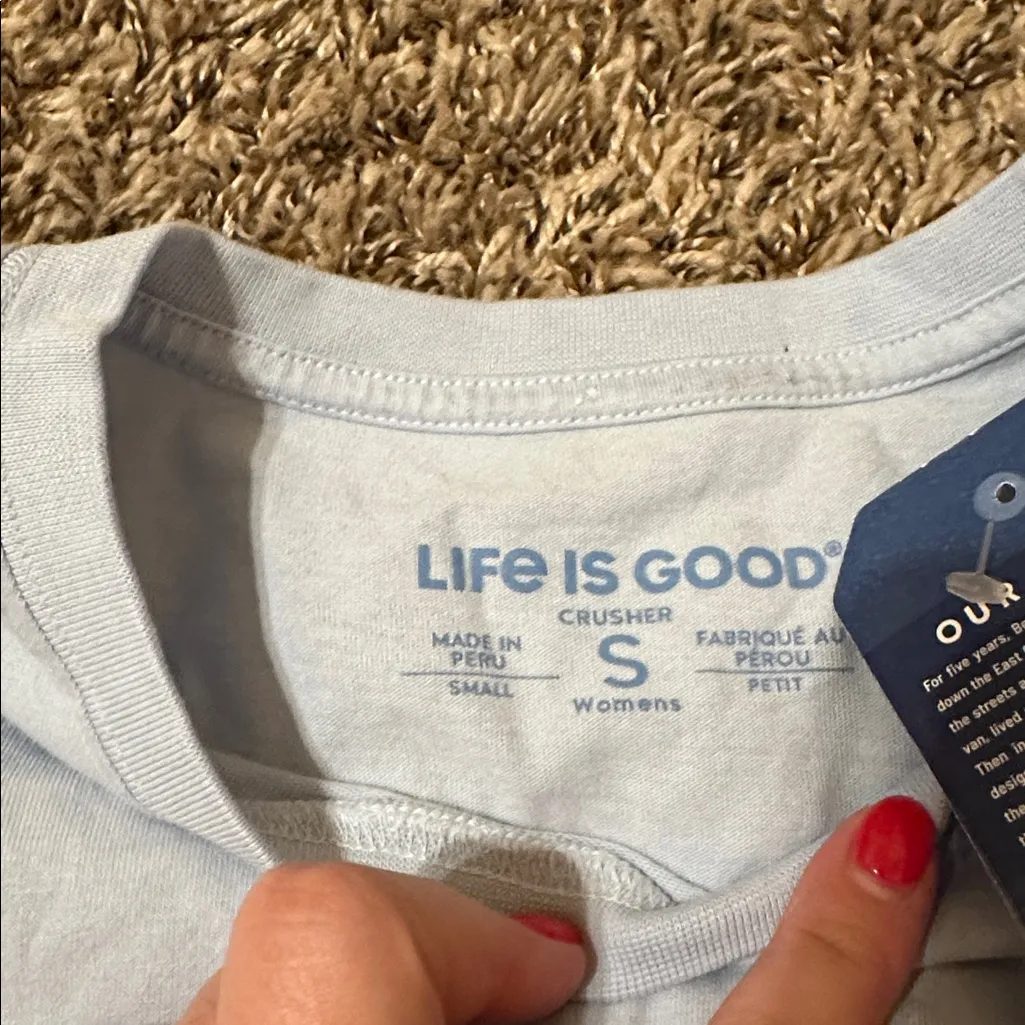 Life is Good NWT  Boxy Coastin Tee Size Small - Image 3