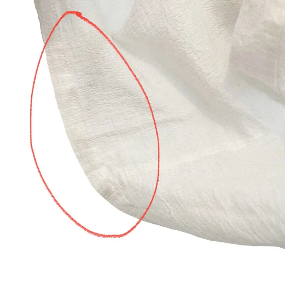 9 Seed Bali Jumpsuit White Resort Cover Up Harem Cropped Cotton Women’s One Size Size M - Image 12