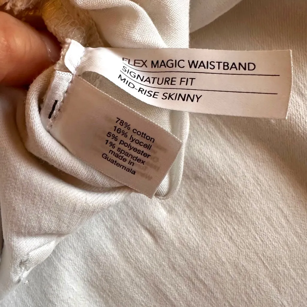 Lane Bryant  Mid-Rise Skinny White Jeans - Image 5