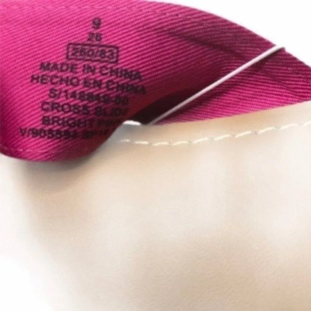 Old Navy Bright Pink Cross Strap Sandals Size 9 NWT - Image 6