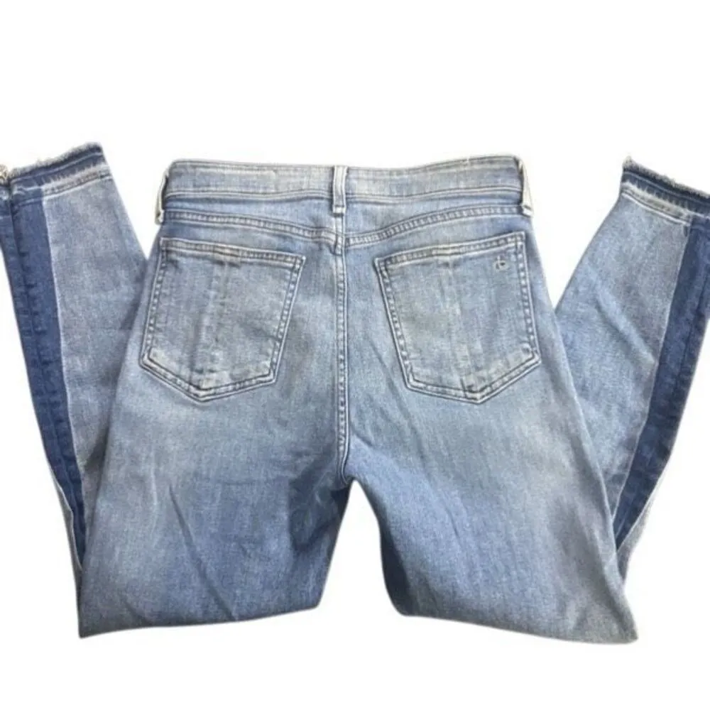 rag & bone  Nina High rise ankle skinny size 27 raw hem jeans - Image 4