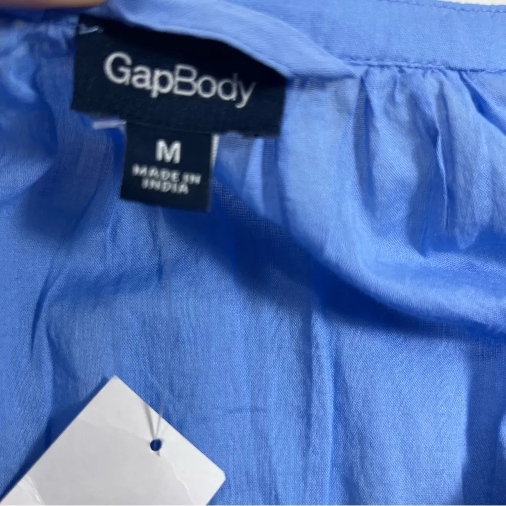 GapBody 100% Cotton Sleeveless Button Down Shirt Dress w/ POCKETS - Image 5