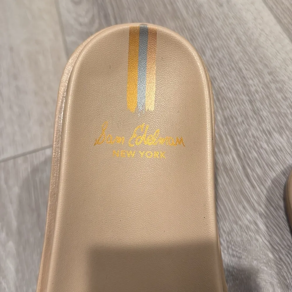 Sam Edelman - VALERI SLIDE SANDAL - Size 9.5 nude patent leather - Image 4