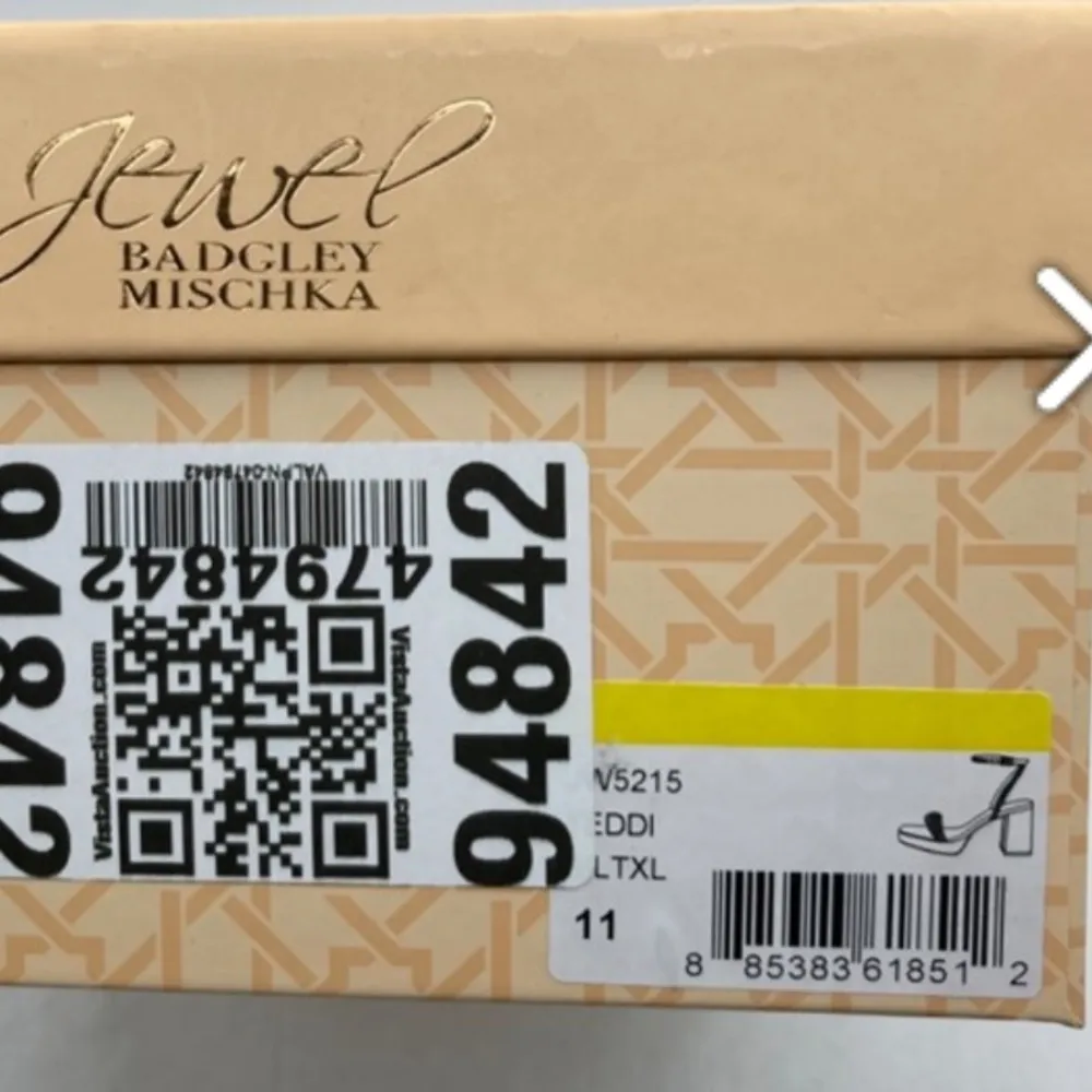 Jewel Badgley Mischka Teddi Platform Block Heels Size 11 - Image 8