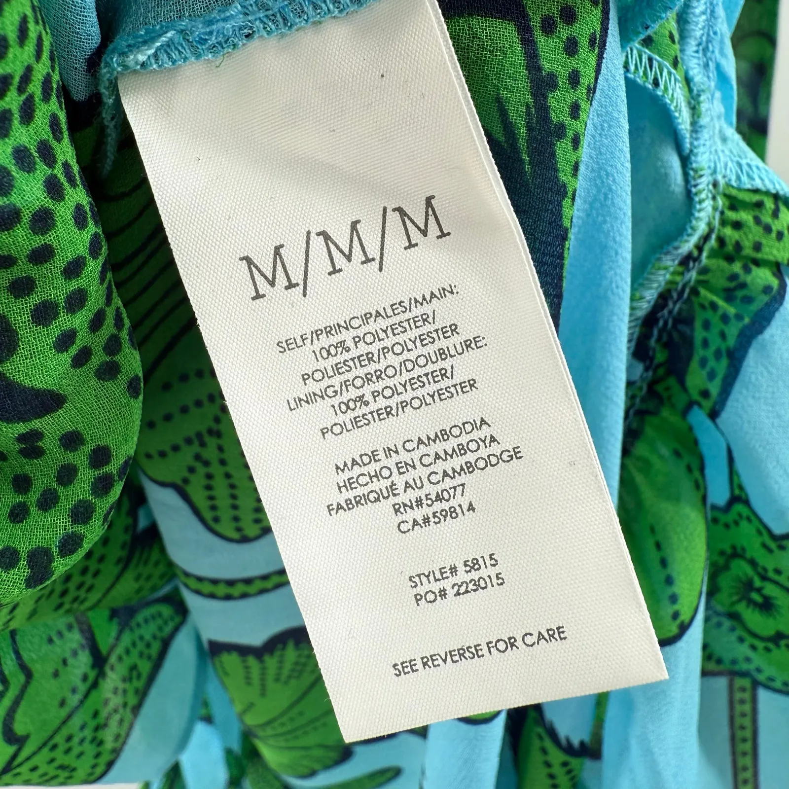 Cabi Dress Size Medium 5815 ‘No Slip’ Wrap Derby Flutter Sleeve Floral Floral - Image 15