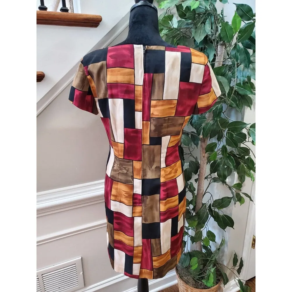 Vintage Jessica Howard Petite Geometric Colorblock Design Classic Retro Style 8 - Image 8