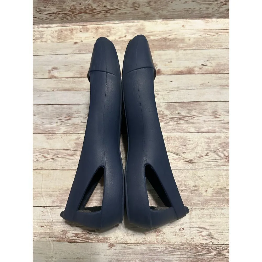 Crocs Sloane Flats Shoes Women's Size 11 Navy Blue Comfort Rubber NWOT - Image 5