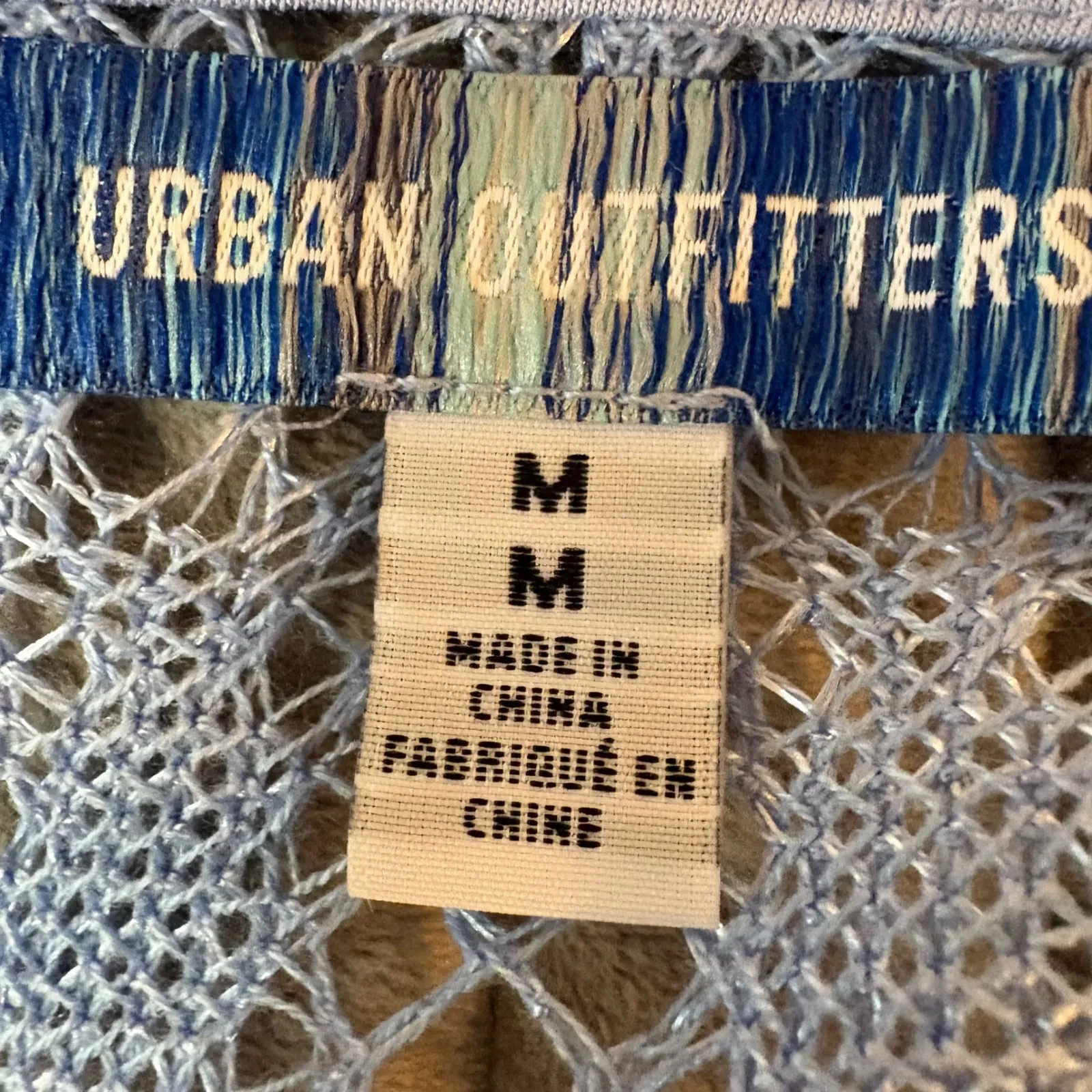 Urban‎ Outfitters Lace cardigan sweater Ruffle Trim Bell Sleeve Crop Top Medium - Image 9