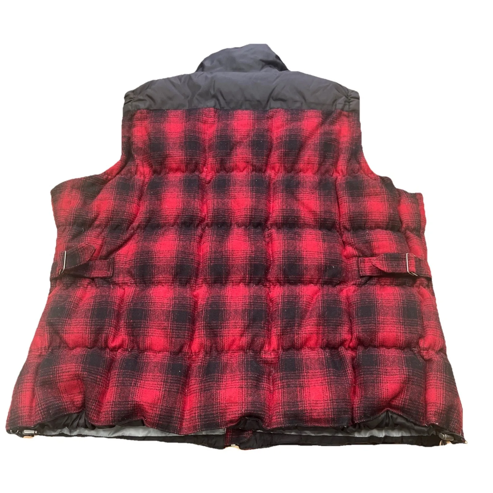 Bob Timberlake Wool Blend Goose Down Buffalo Plaid Puffer Vest Womens 2X - Image 2